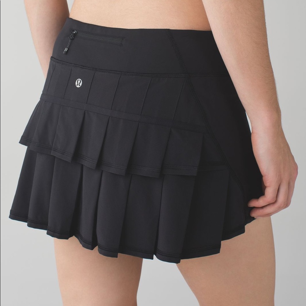 Lululemon Run: Pace Setter Skirt Black Size 12